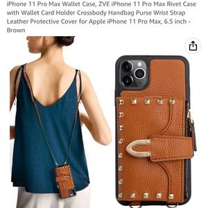 iPhone 11 ProMax Crossbody Phone Wallet
